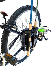 BIKE FISHERMAN - Bike Fishing Rod Holder - Holds 2 Rods - Easily Mount - Secure