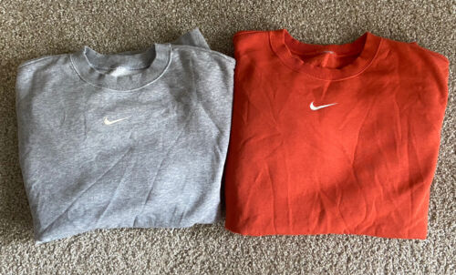 LOT OF 2 Nike sweatshirt pullover check swoosh center neck travis ,XXL,RARE - Picture 1 of 9