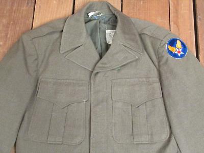 Vintage 1940s US Army Air Forces Wool Field Jacket WWII Wings