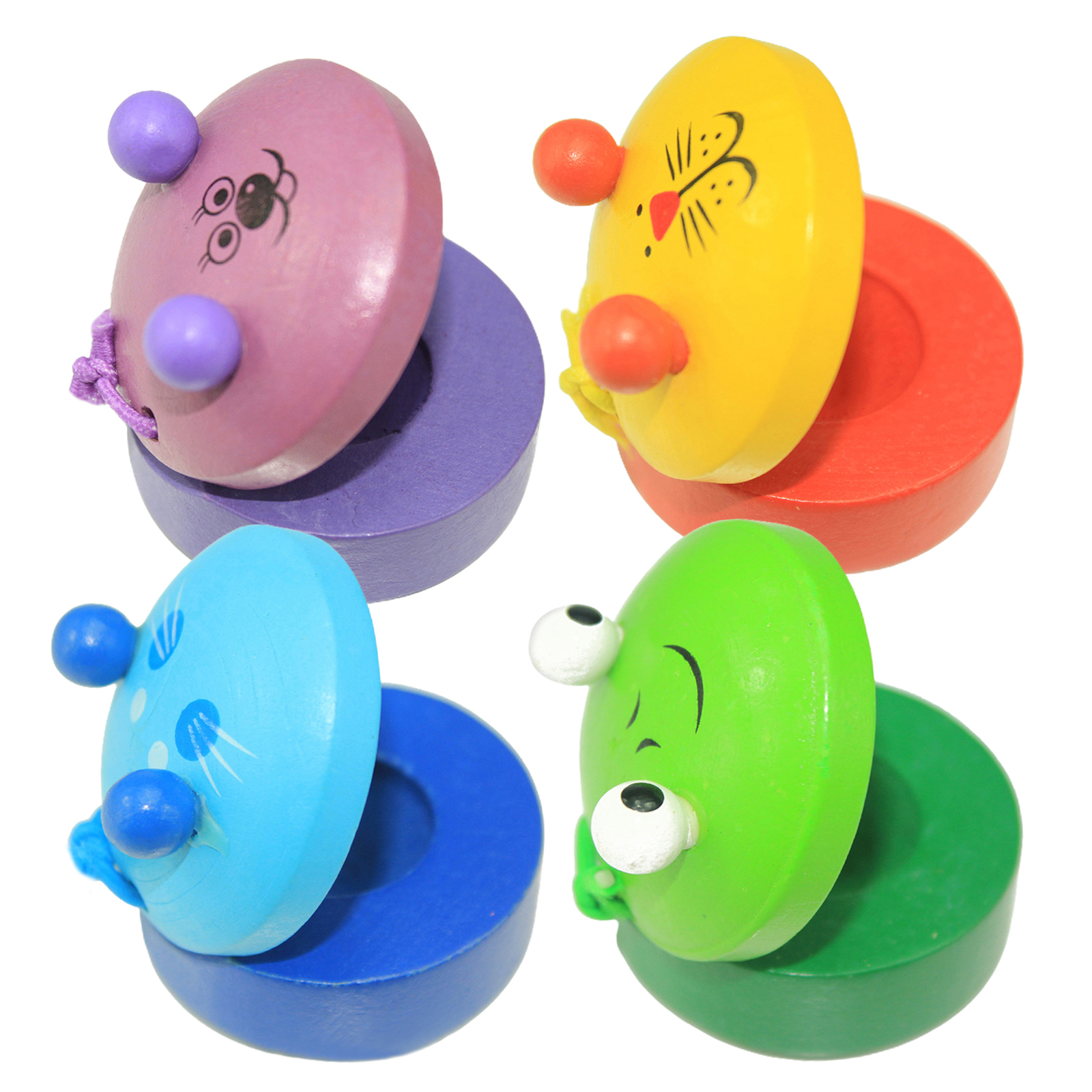 Kids Finger Cartoon Animal Shape Cute Wooden