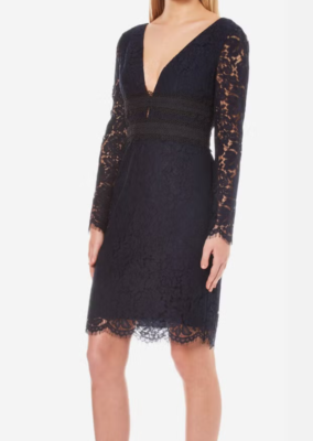 dvf viera lace dress Diane von Furstenberg Women's Viera Lace Dress, Navy/Black, size 8 UK NWT