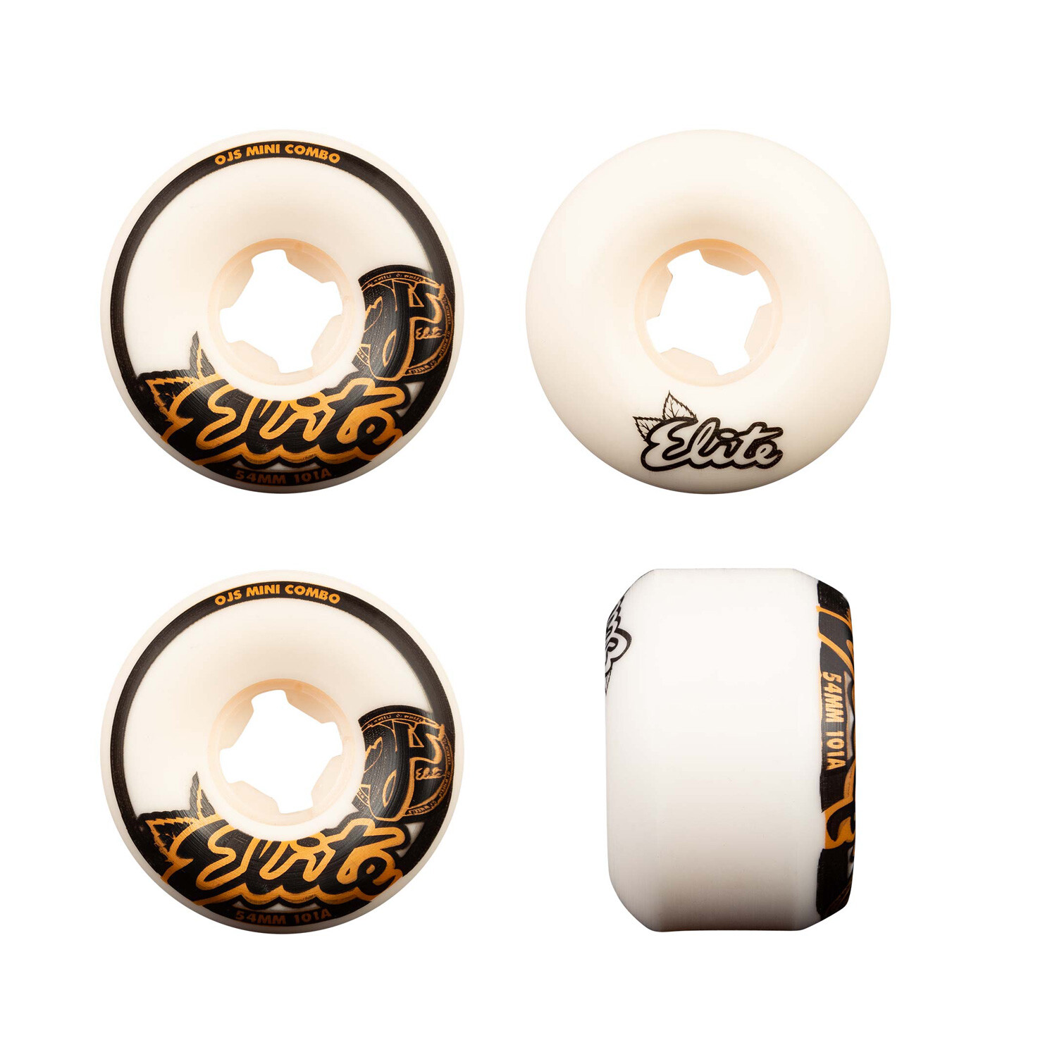 Wheels 54mm Elite Mini Combo 101a White
