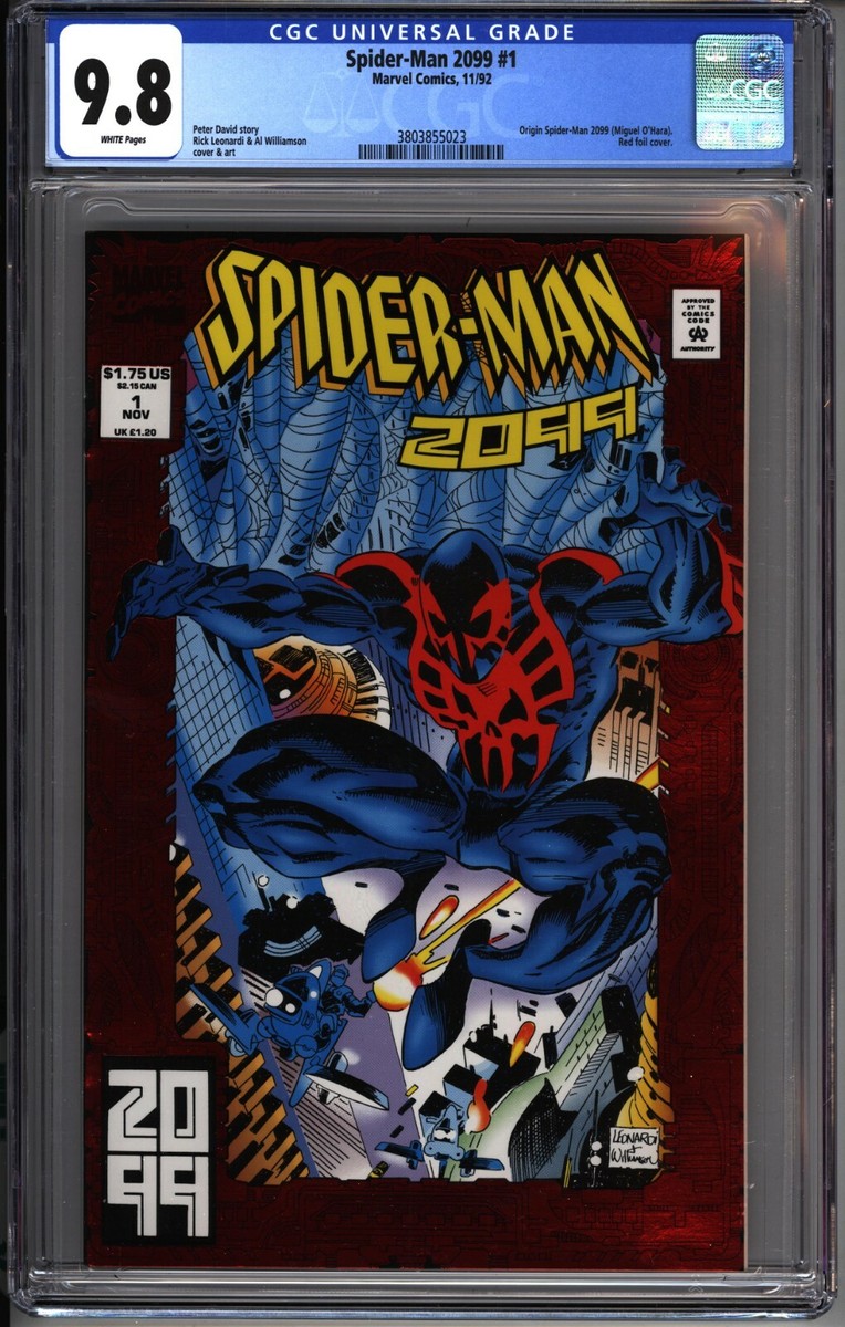 SPIDERMAN 2099 #1 CGC 9.8 1st ACTUAL Appearance Miguel O'Hara