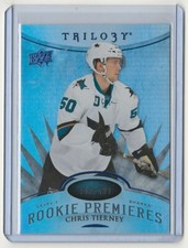 2014 2014-15 Upper Deck Trilogy Rookie Radiant Blue #127 Chris Tierney 163/499
