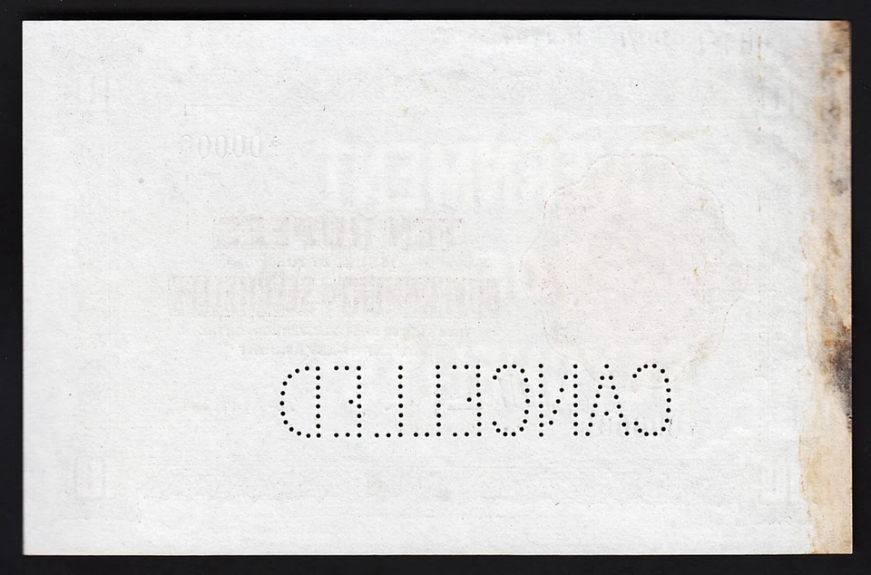 Seychelles 10 rupias 1942, PRUEBA DE MUESTRAS, AU UNC, P-9sp, A1 00000, King George Foto 2 de 4