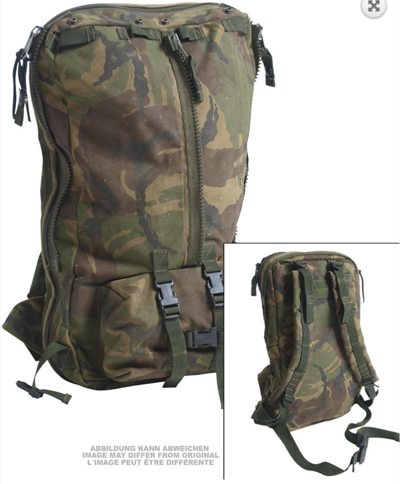 Geniune British Army Camo Radio Carrier Rucksack Vintage Military