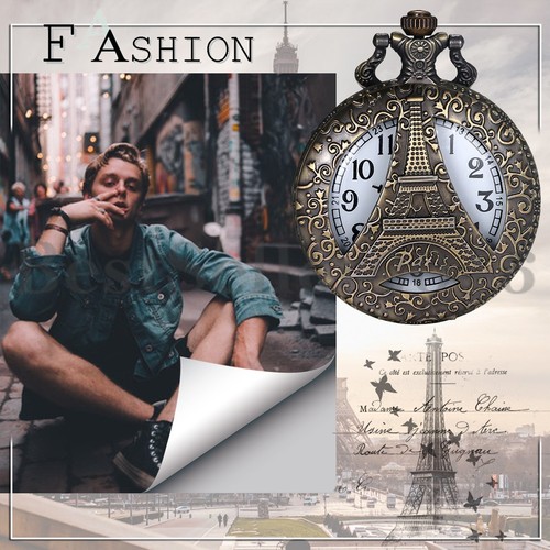 Men Women Steampunk Bronze Pocket Watch Quartz Necklace Pendant Christmas Gift - 第 64/81 張圖片