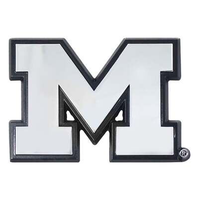 Michigan Vielfraße Premium Solid Metall Chrom Auto Emblem Team Logo Aufkleber