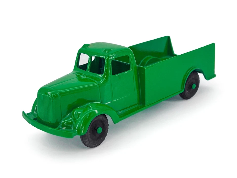 Camión de reparto Tootsietoy 6" estilo Mack ventana dividida juguete verde Tootsie de colección Foto 2 de 4