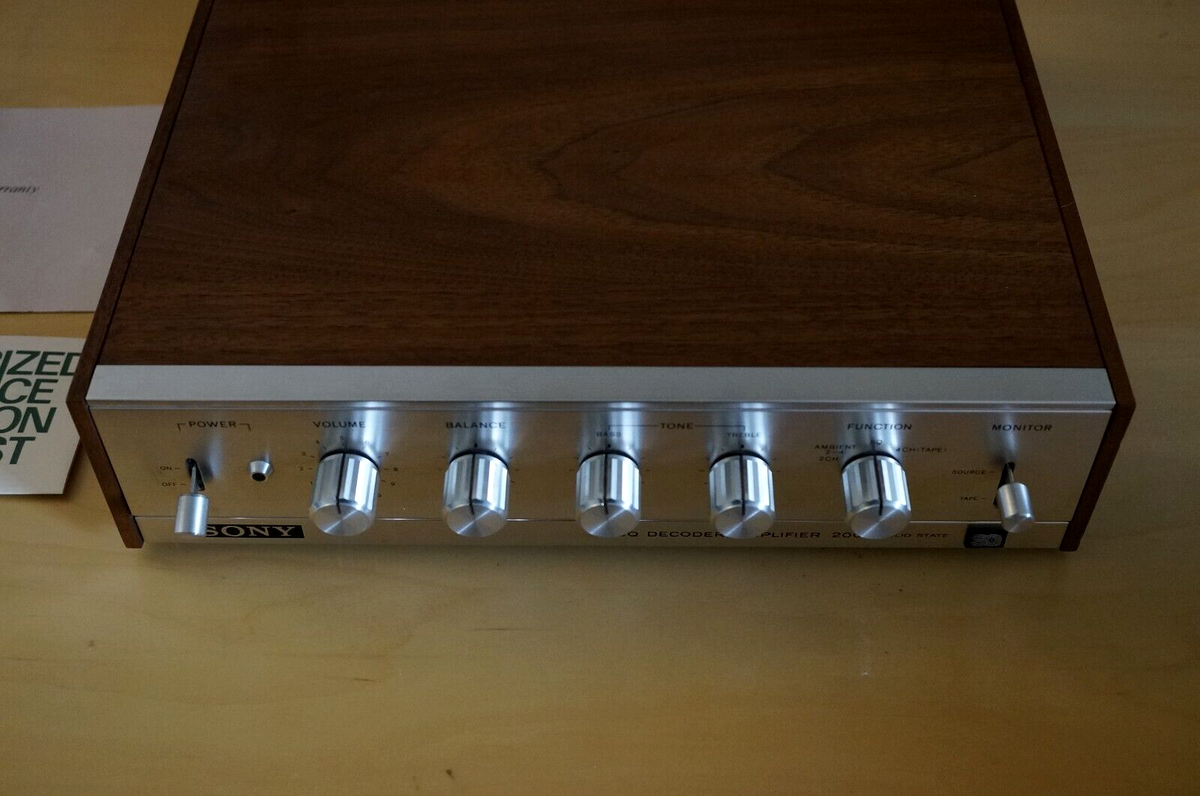 SONY SQ DECODER/AMPLIFIER 200 本体 Sony SQA-200 4 Channel SQ Decoder / Amplifier | SQ Decoder