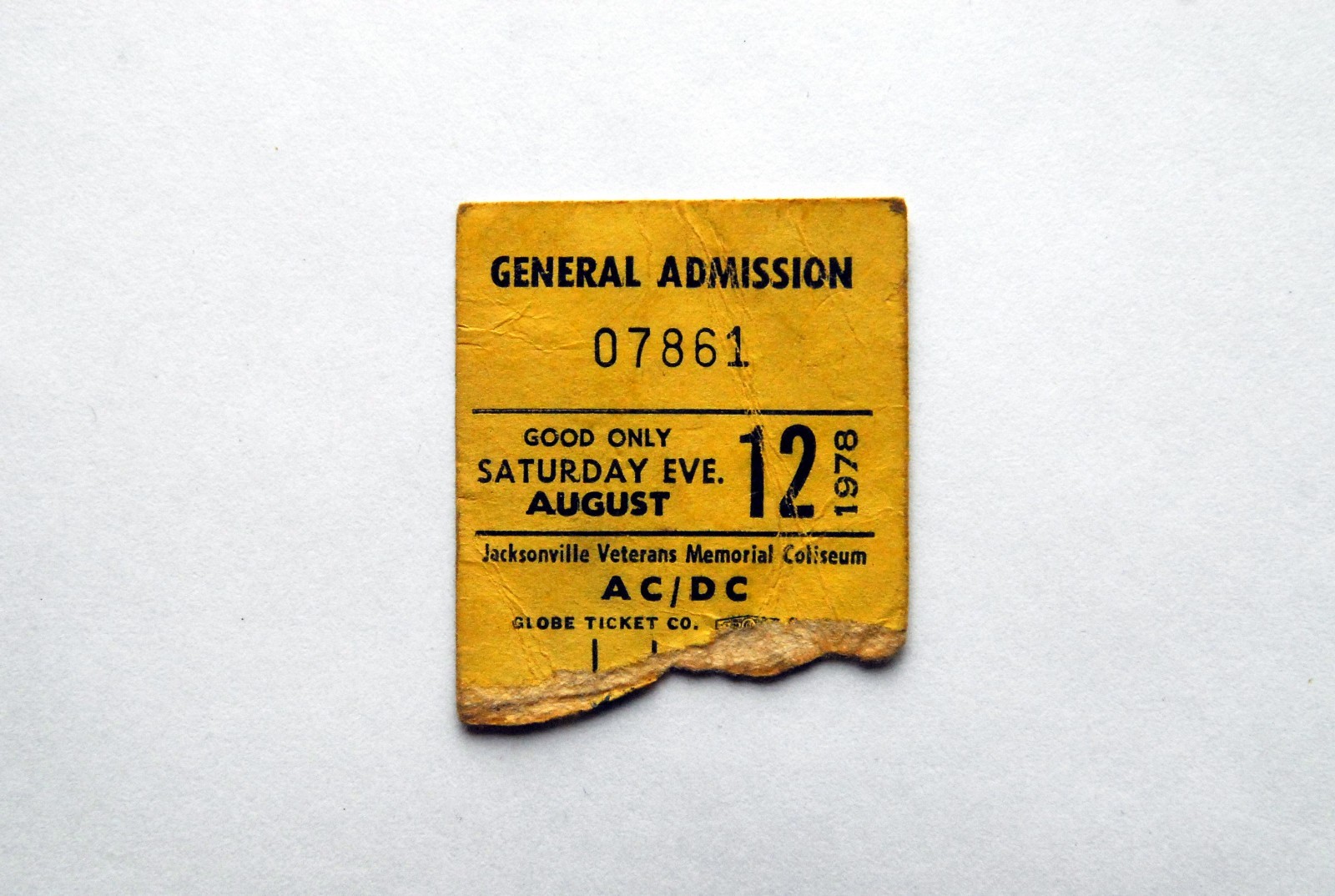 AC/DC CHEAP TRICK RARE TICKET STUB 12TH AUG 1978 POWERAGE US TOUR BON ...