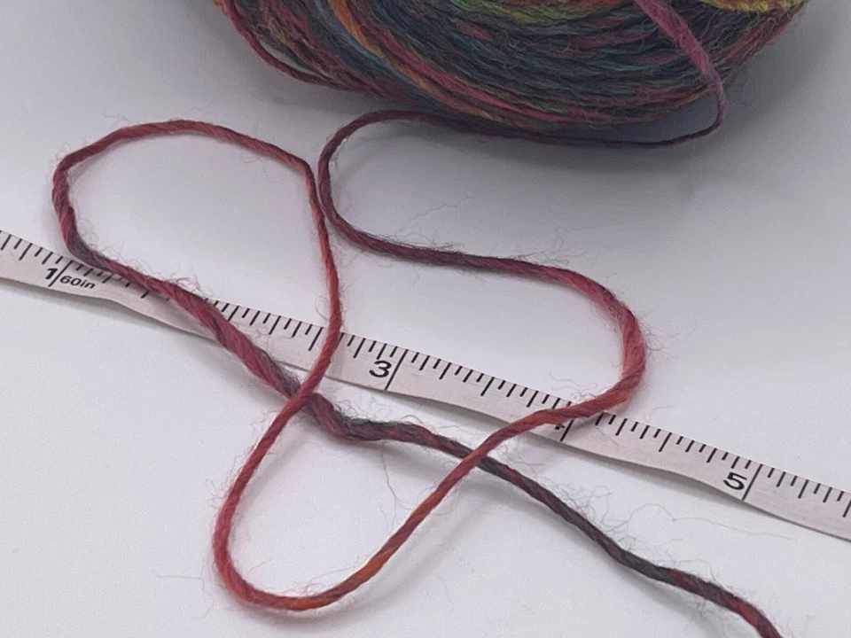 Berroco Millefiori Light #6829 Butterfly Sport Wt Wool Acrylic Yarn 100gr 350yds - Image 4 of 4