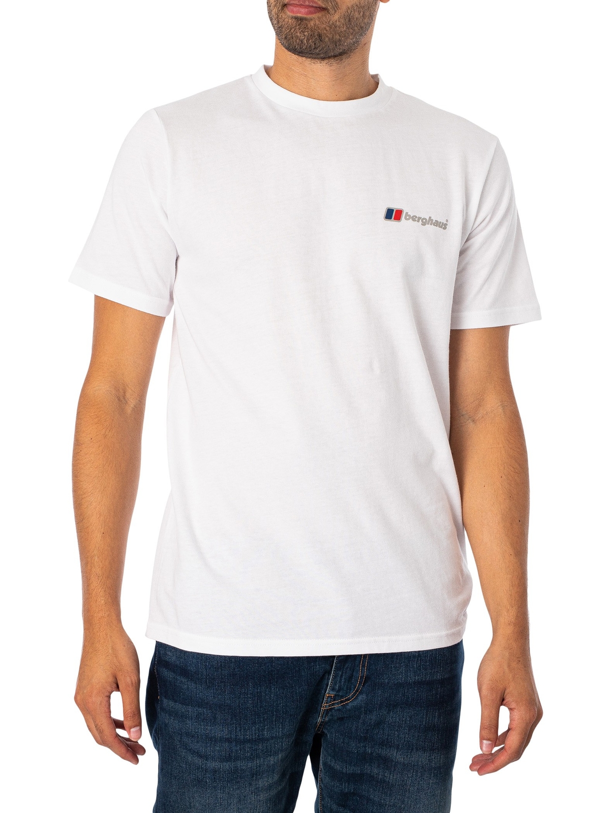 Мужская футболка с логотипом Berghaus Organic Classic, белая