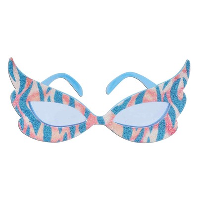 Beistle Glittered Rock and Roll Diva Fanci-Frame Pink/Blue 2/Pack 60396