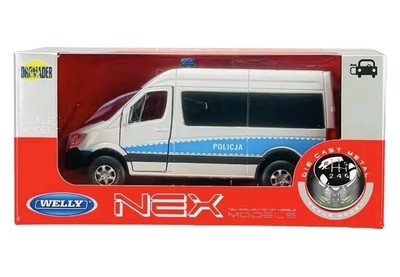 Modèle Réduit Mercedes-Benz Sprinter Panel Van Blanc - Échelle 1:34-1:39 - Welly NEX - Neuf