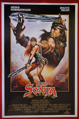 Red Sonja Arnold Schwarzenegger Brigitte Nielsen Movie Pic Poster 24X36 New RSON