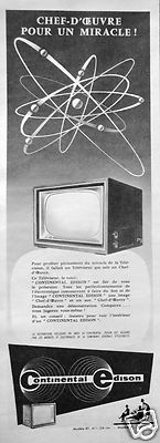 WERBUNG FERNSEHER CONTINENTAL EDISON MEISTERWERK FÜR EIN WUNDER