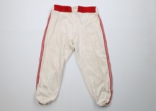 Vtg 40s 50s Mens 30 Distressed Wool Blend Striped Football Baseball Pants USA