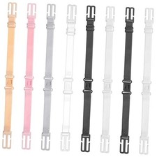8PCS Women's Non-slip Elastic Bra Strap Holder for Slipping, Adjustable Bra
