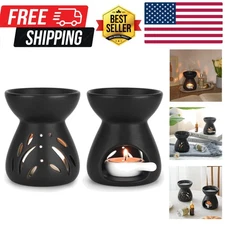 Essential Oil Burner Wax Melt Burners Set of 2, Aromatherapy Aroma Burner Cer...