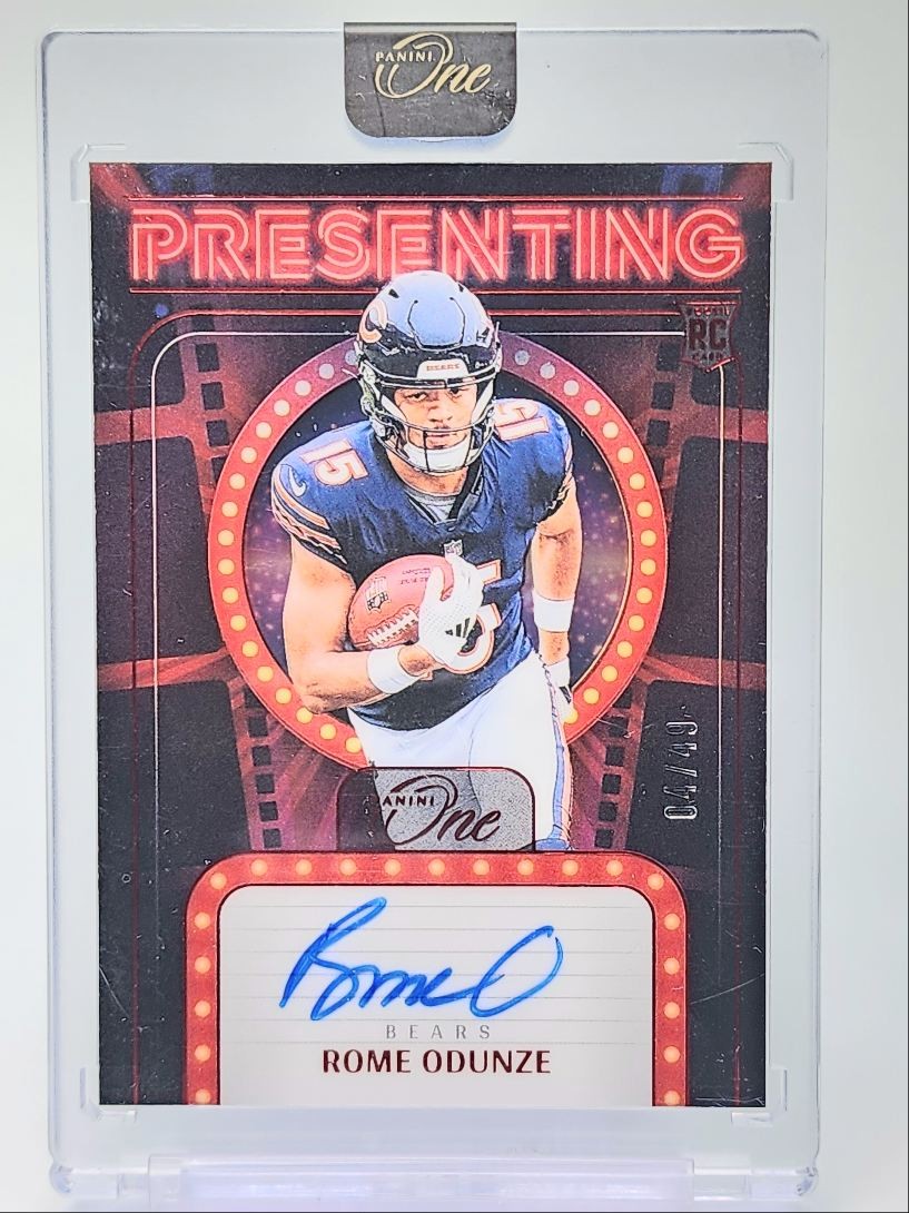 ROME ODUNZE 2024 PANINI ONE PRESENTING ROOKIE AUTOGRAPH RED RC AUTO /49 Q0072