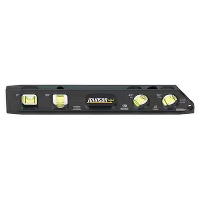 Johnson Level & Tool 1411-0900 Torpedo Level, 9 In L, 4 Vials