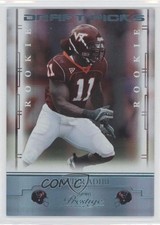 2008 Prestige Rookie Draft Picks Light Blue 301/999 Xavier Adibi #200 0c4