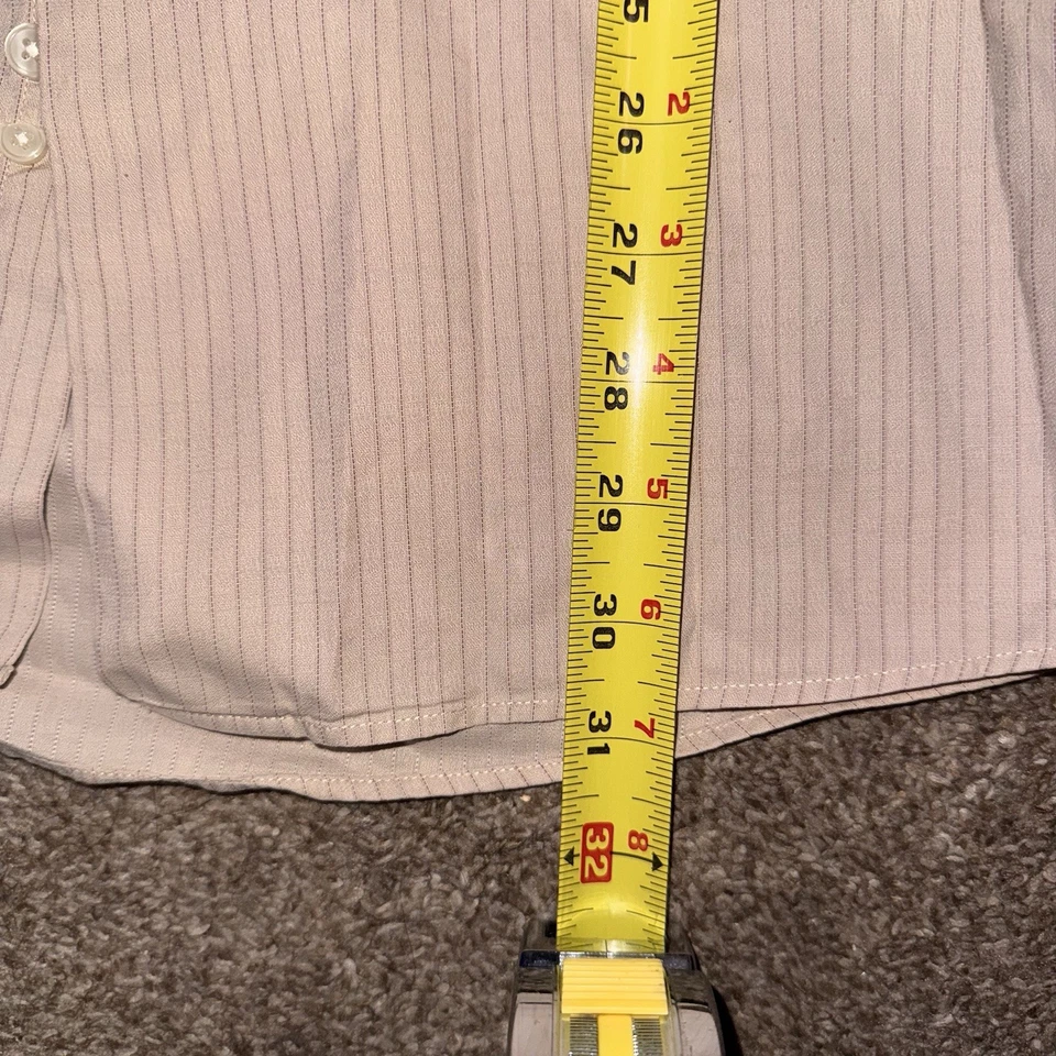 CALVIN KLEIN MEN'S LARGE LONG SLEEVE DRESS SHIRT *stain on inside collar* - Image 3 of 4