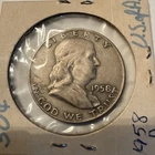 1958-D Franklin Half F-VF