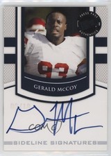 2010 Portrait Edition Sideline Signatures Black 9/10 Gerald McCoy Auto v7j