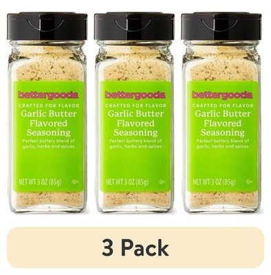 (3 pack) bettergoods Garlic Butter Flavored Seasoning, 3 oz