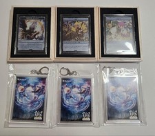 Edelstahl Medaille Komplettset Sephiroth Clue Tresure + 3 Acryl...