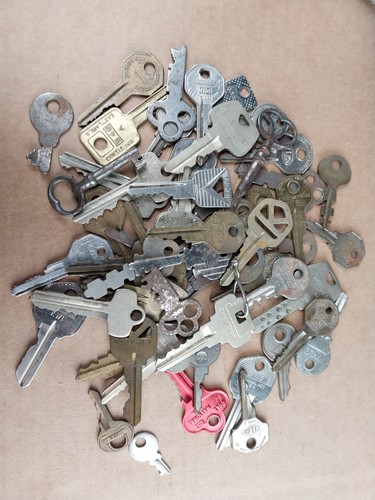 Lot Of 55 Vintage Keys Mixed Lot
