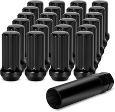 14X1.5 Spline Lug Nuts Compatible with Chevy GMC Silverado Sierra 1500, 24Pcs Af
