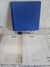 New Creative Memories SCRAPBOOK ALBUM 12x12 SKY BLUE White PAGES Protectors LOT