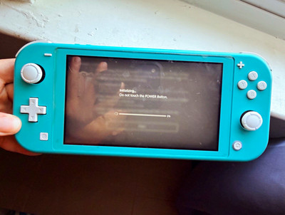 Nintendo Switch Lite Turquoise Console w/ AC Adapter & Mario Party Superstars
