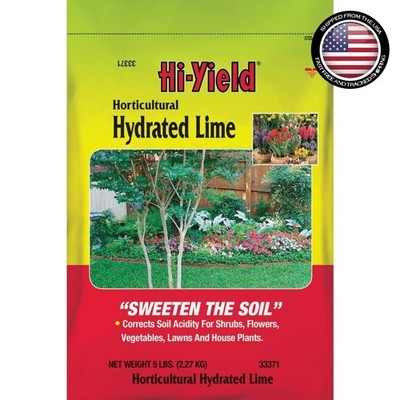 Horticultural Hydrated Lime 5 lbs by Fertilome - Loosens Clay Soils Effectively