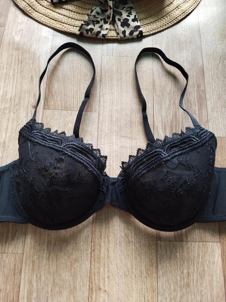 Women Etam Bra Black 75C