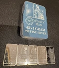 5x1g Britannia Wessex Mint 999.9 Fine Silver Bars Uk Seller..