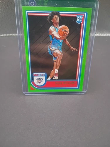 2022-23 Panini NBA Hoops Jalen Williams #242 (RC) Neon Green Australia Exclusive