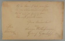 Autograph Heinrich Grashoff father by Fritz Graßhoff/Grasshoff 1896 (136319)