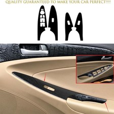 For Hyundai Sonata 2011-2014 Sticker Crocodile Window Lock Lift Panel Trim Frame