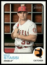 Max Stassi 2022 Topps Heritage #410 Los Angeles Angels