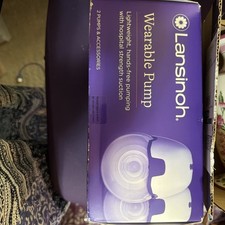 Lansinoh Hands-Free Lightweight  Portable Wearable Breast Pump - NEW  