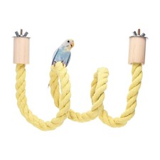 Bird Rope Perch Swing Bird Stand Rope Perch 39 Inch Yellow