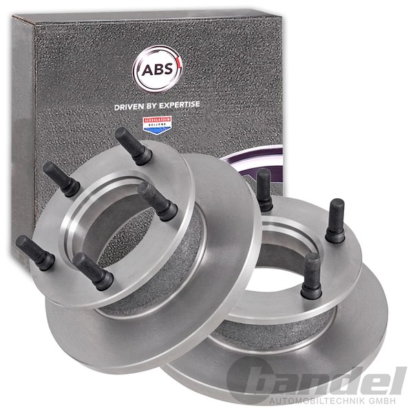 2X A.B.S. Bremsscheiben 238Mm Vorne Passend FüR MERCEDES-BENZ MB-image
