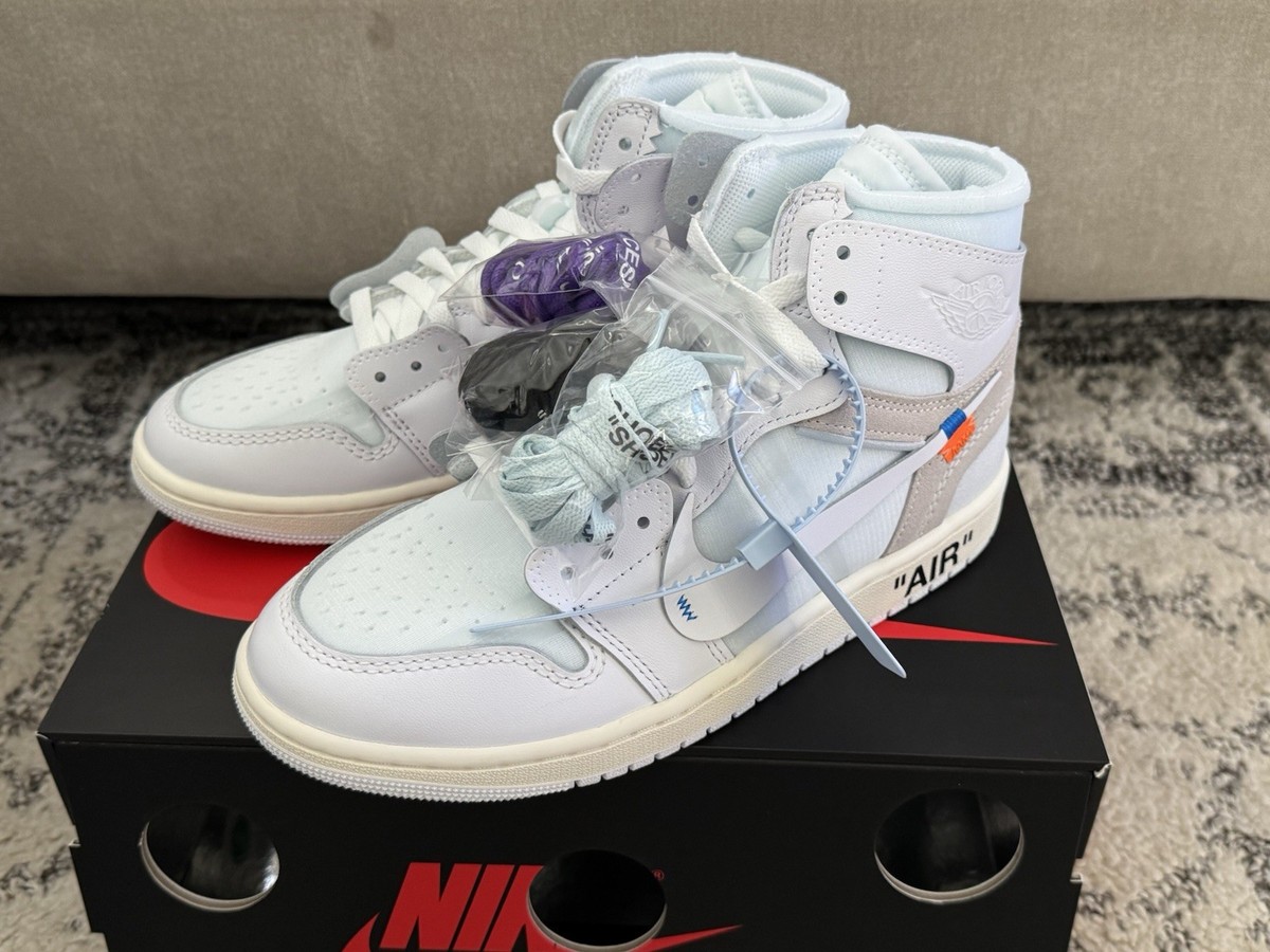 Nike Off-White Air Jordan 1 Retro High OG White AA3834-100 Men's