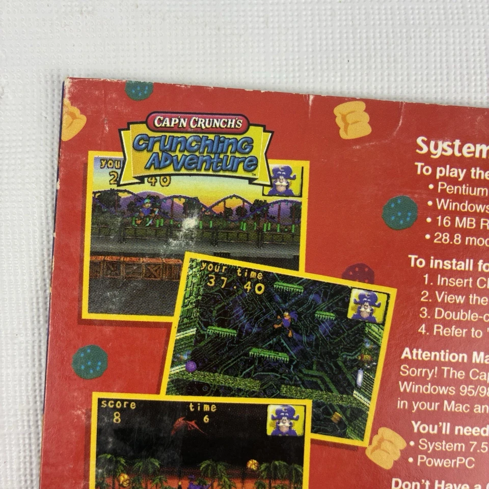 Cap’n Crunch Crunchling Adventure PC Windows Mac Cereal Promo Prize CD captain - Image 4 of 4