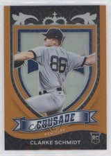 2021 Panini Chronicles Crusade Neon Orange Prizm 2/17 Clarke Schmidt #17 0m4q