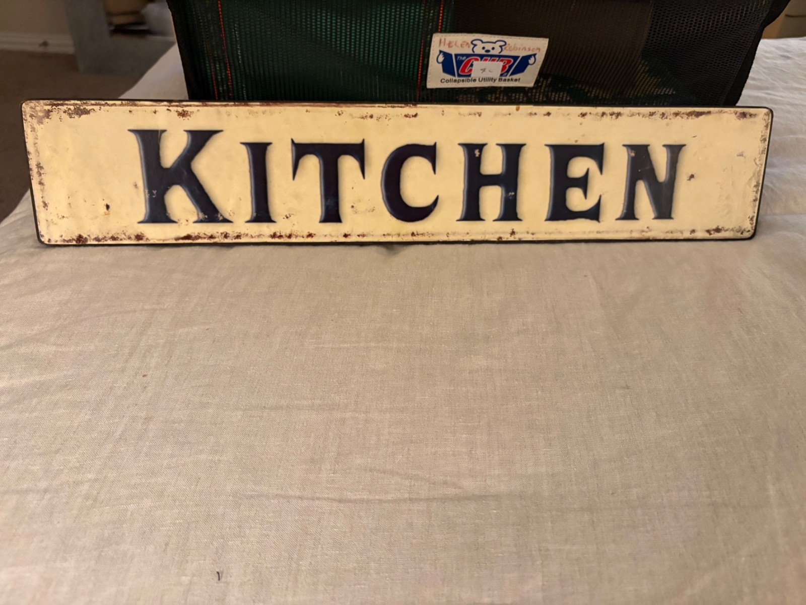 Farm Kitchen Sign Shelf Vintage Style Farmhouse Home Decor 21”x 4”-image